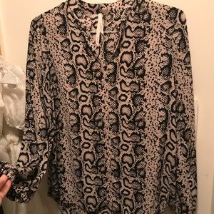 Snake print blouse